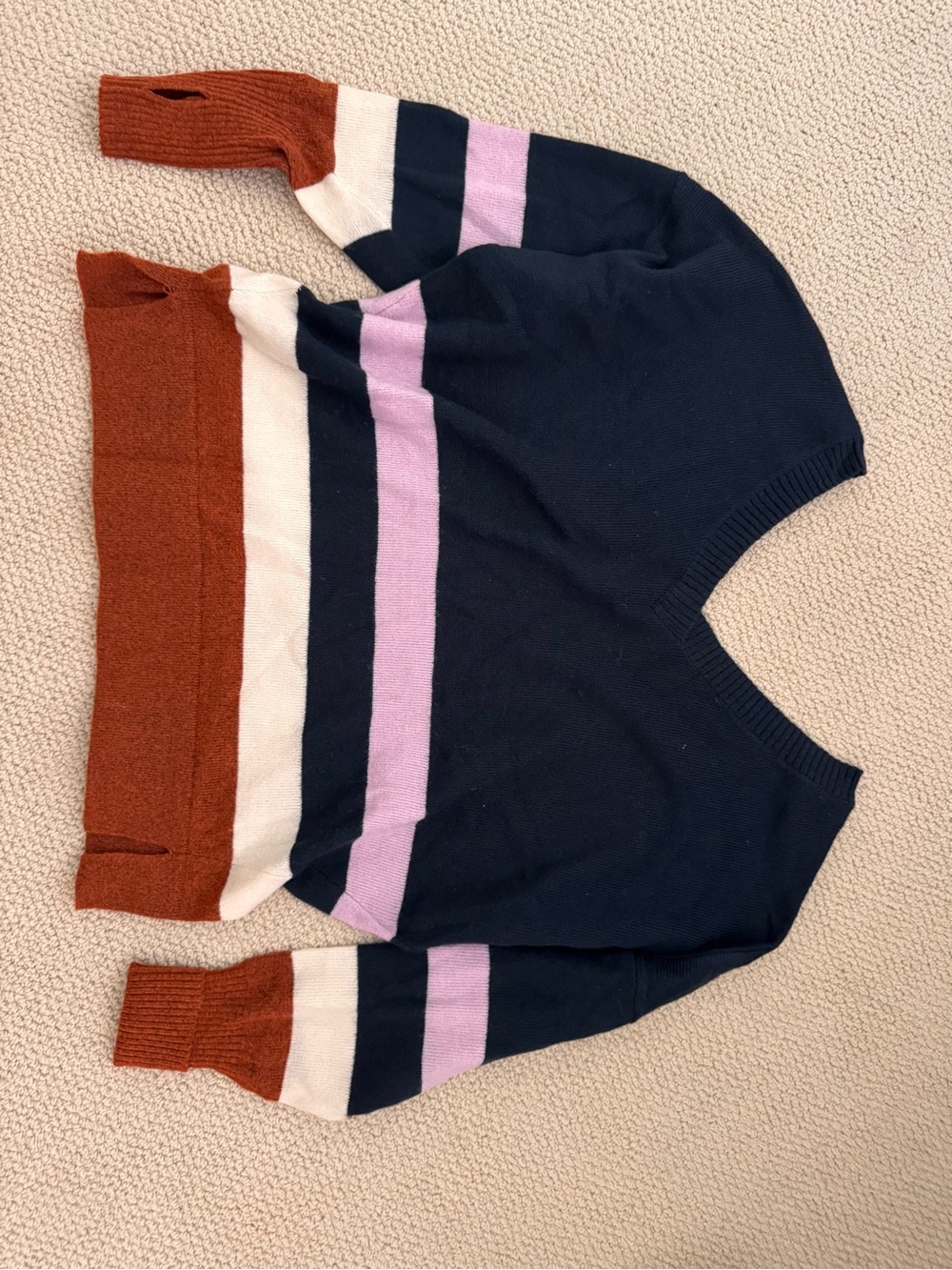 Prana Navy Blue Sweater Top - Women's Medium